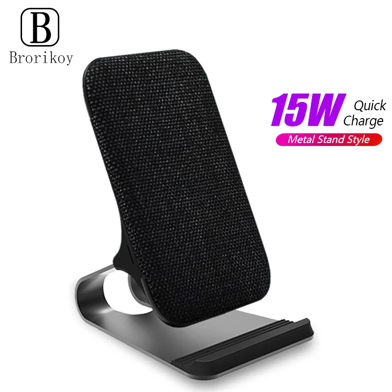 

15W Wireless Charger Stand For iPhone 13 12 11 Pro X XS Max XR 8 Samsung S21 S20 S10 Fast Charging Dock Station Phone Holder