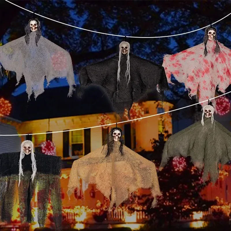 Украшения для Хэллоуина с привидениями маленькие подвесные призраки украшения