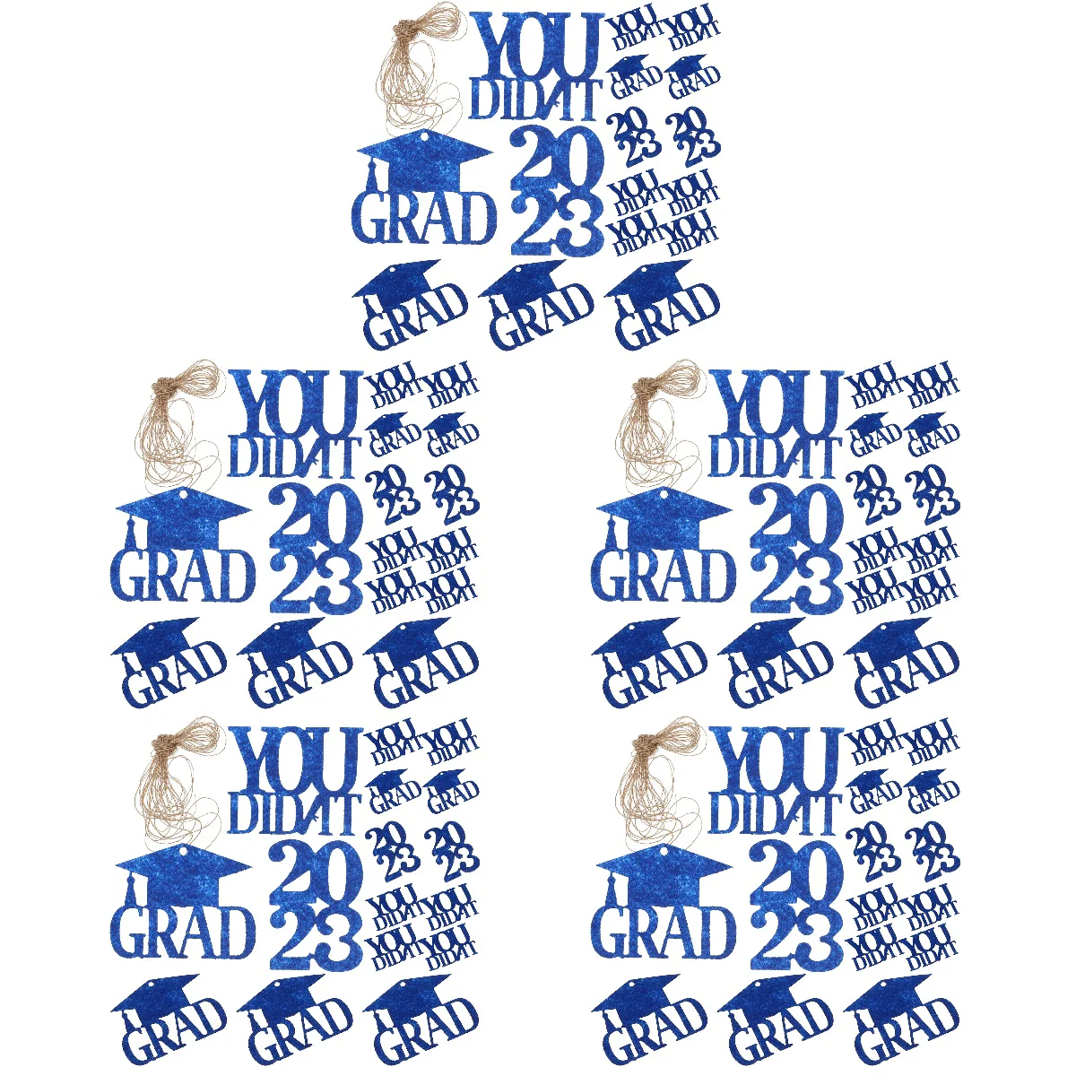 

90 pcs Graduation Party Decoration You Did It Tags Grad 2023 Gift Tags for Graduation
