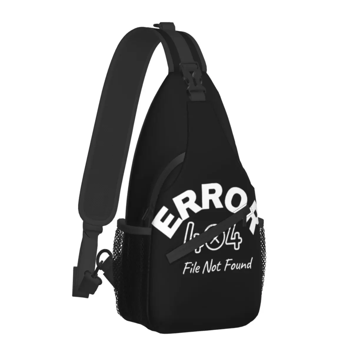 

ERROR 404 FILE NOT FOUND Shoulder Bags Interesting Modern Chest Bag Boy School Hiking Sling Bag Outdoor Style Graphic Small Bags