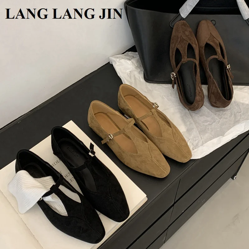 2024 новые осенние балетки на плоской подошве брендовые дизайнерские женские