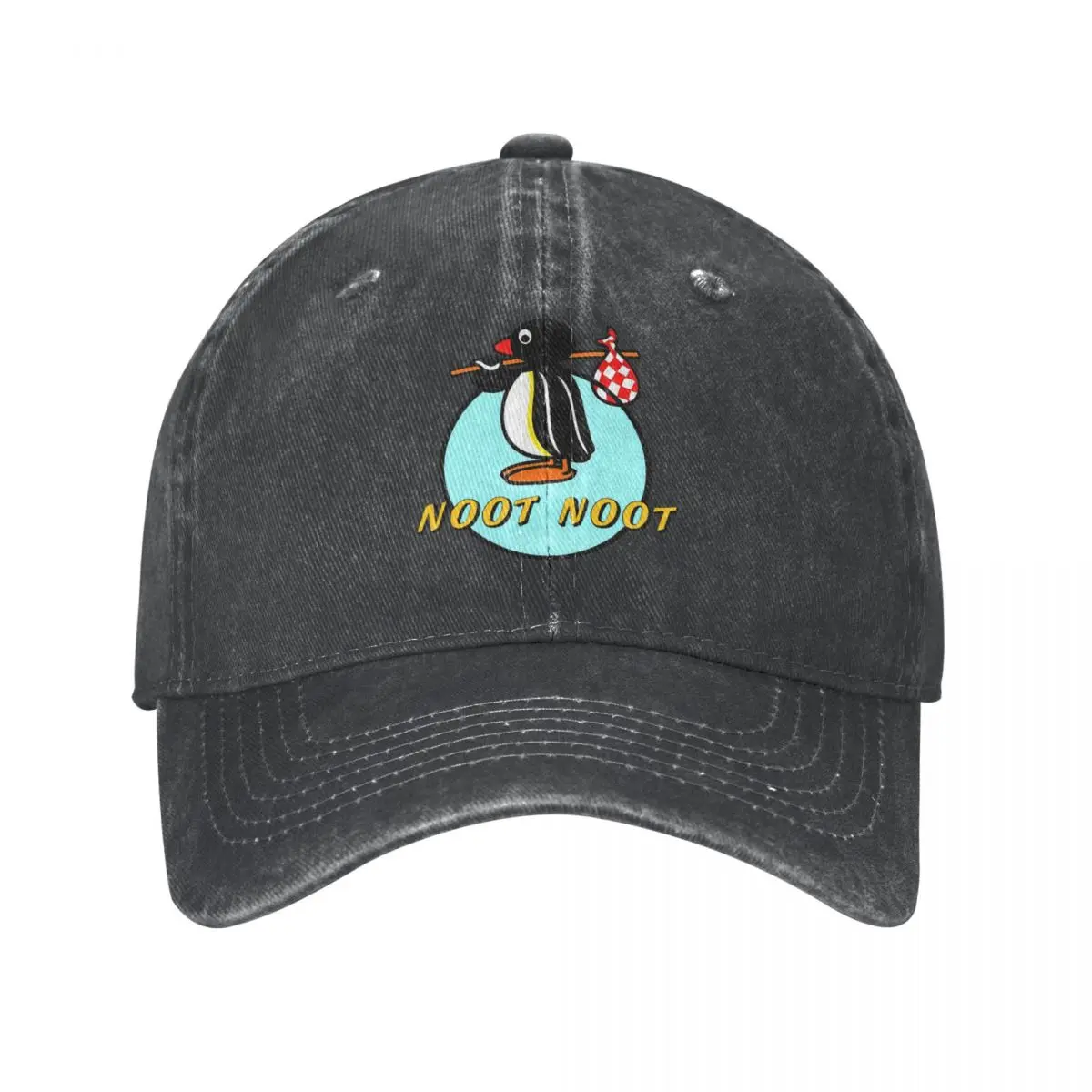 

Fashion Noot Noot Ladies Baseball Cap Unisex Distressed Washed Snapback Cap Pingu Pinga Penguin Outdoor Summer Caps Hat
