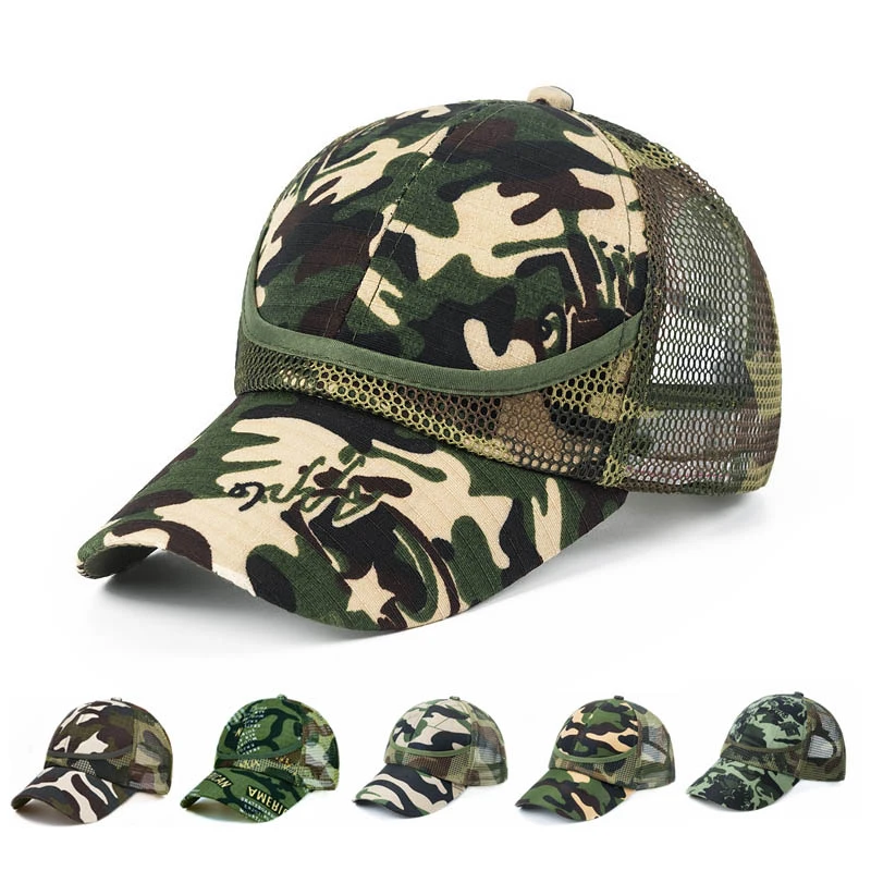 

Outdoor Camouflage Mesh Baseball Cap Boy Cap Summer Autumn Hip Hop Hat Sport Hats Net Casual Caps Children Hats Kids Caps