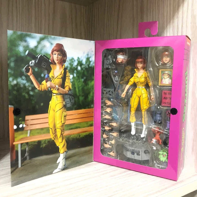 

Фигурки аниме Neca 54233 оригинальные, женские журналисты April Oneil, экшн-фигурки, Коллекционная модель, кукла, фигурка Neca, игрушки, подарки