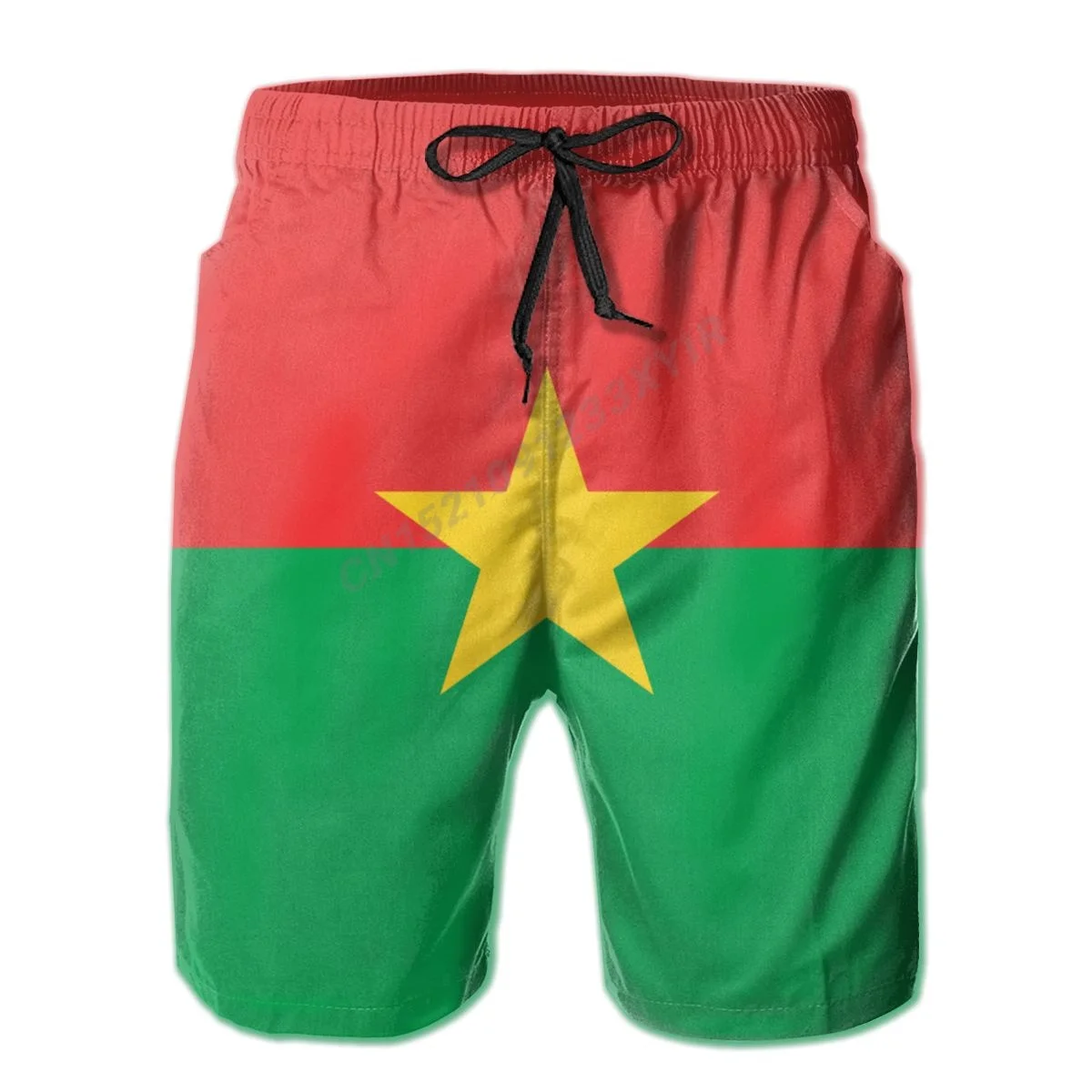 

Men's Burkina Faso Flag Beach Pants Shorts Surfing M-2XL Polyester Swimwear Running