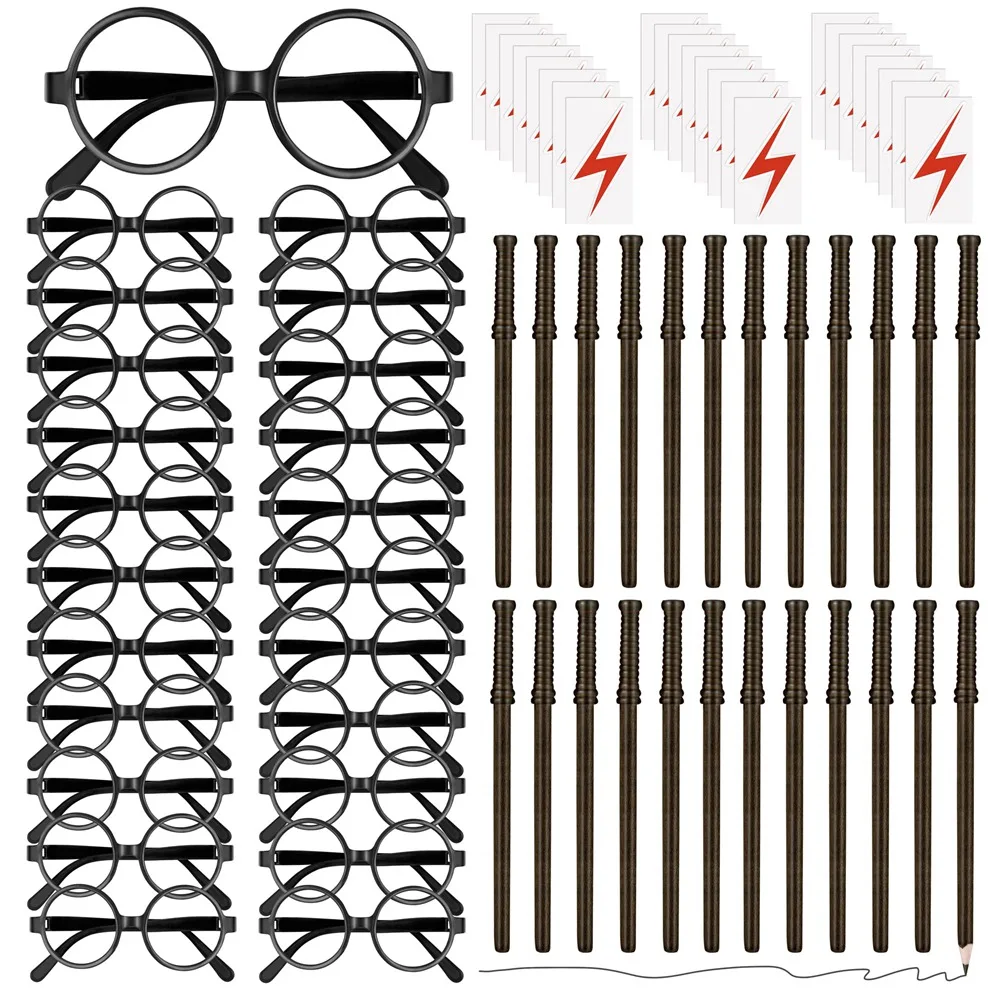 S 24 Wizard Glasses With Round Frame No Lenses 24 Tattoos