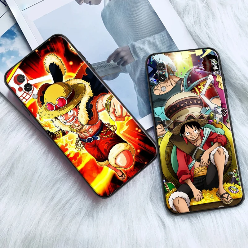 

One Piece For Xiaomi Redmi 7 7A 8 8A 7 9i 9AT 9 9T 9A 9C Note 7 8 2021 Pro 8T Phone Case Back Soft Carcasa Funda Black
