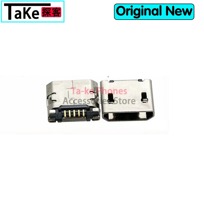 100-500 шт. Разъем Micro USB 5-контактный 5,9 мм DIP2, тип B, без изгибов, с плоским контактом, для мобильных телефонов, Mini USB (art.: 3920dc07bbdfa) - 3920dc07bbdfa