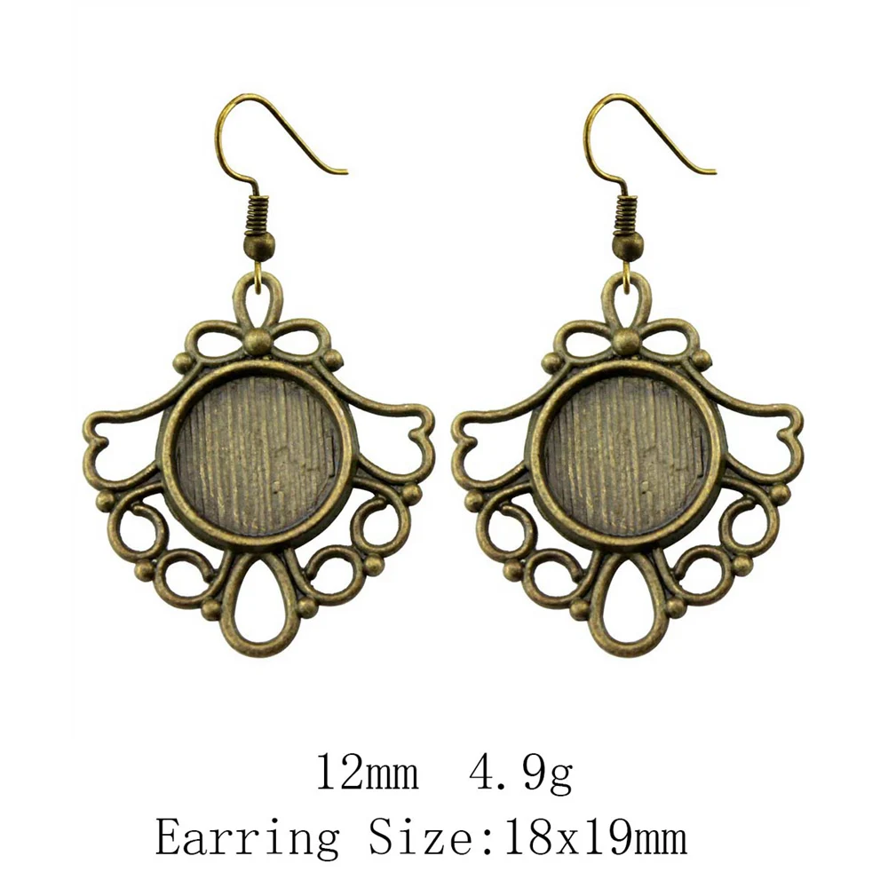 

Round Flower Style Cameo Cabochon Pendant Base Setting Components Diy Accessories For Jewelry Cute Items