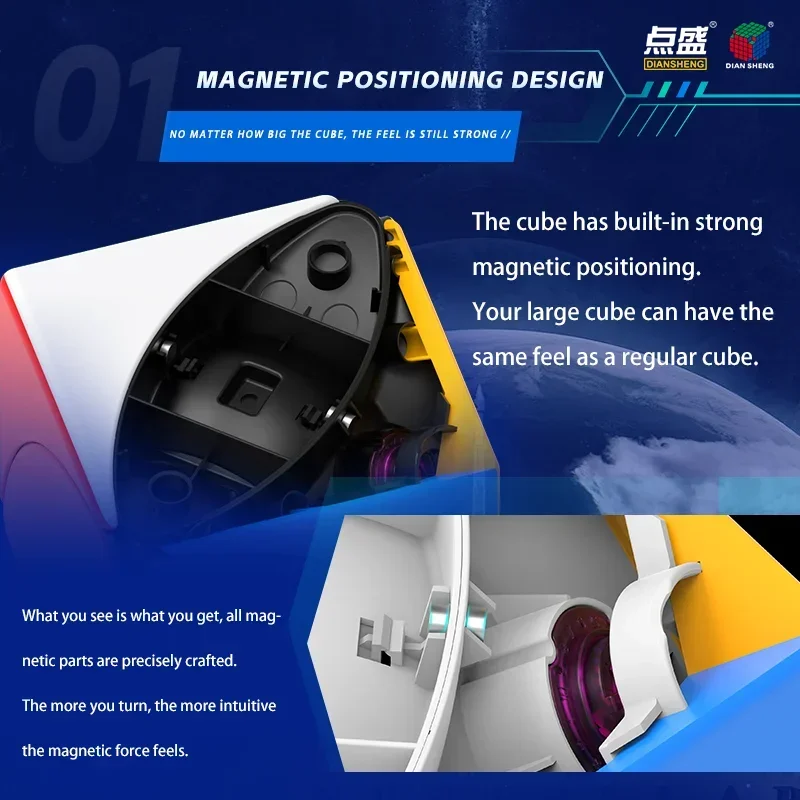 [CubeFun]Diansheng 9 см Магнитный кленовый лист магический куб кубик скоростной пазл