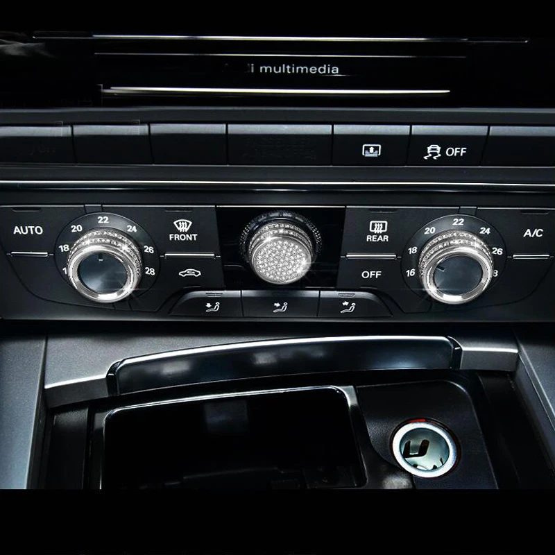 Для Audi A6 A7 C7 12-17 3 шт. Кристальный стиль центральный кондиционер A/C Переключатель