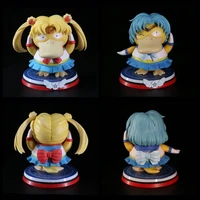 pokemon anime figure psyduck cos mizuno ami sailor moon pvc model cute toys pocket monster action figurine dolls gift juguetes