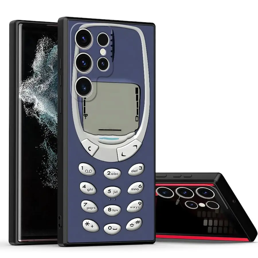 Фото Усовершенствованный чехол Creative Machines для Samsung Galaxy S23 Ultra S21 FE S20 S24 Plus S25 Edge, черный мягкий чехол для телефона №3