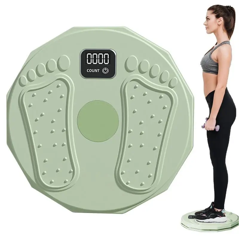 

Rotating Waist Trainer Fitness Balance Board Digital Display Silent 8 Magnets Reflexology Exercise Board Belly Load 882 Lbs