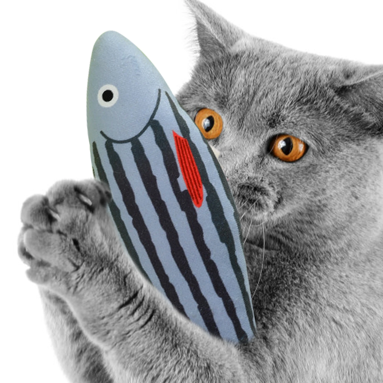 

Fish Cat Toy Simulation Dog Toy Fish With Sound Paper Interactive Cat Toy Catnip Toys For Cat Puppy Kitten Ferret And Rabbit