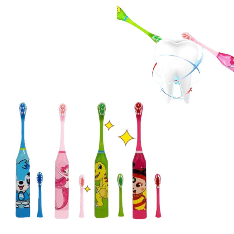 Smart Sonic Vibration Children Electric Toothbrush Cartoon Automatic Newborn Baby Electric Toothbrush Unisex Teeth Health Care