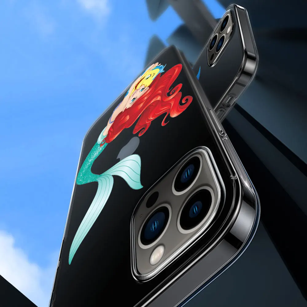 Прозрачный силиконовый чехол для Apple iPhone 13 15 11 12 Mini 14 Pro Max X XS 7 8 Plus XR