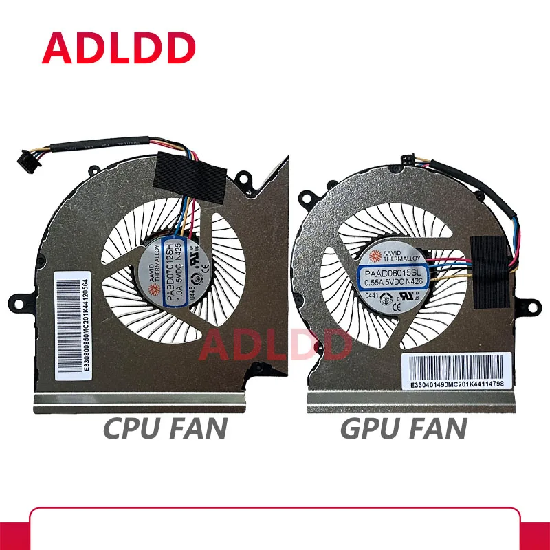 

Вентилятор для охлаждения графического процессора ноутбука MSI GL65 GE65 GP65 WE65 Raider PABD07012SH 1.0A 5VDC N425 PAAD06015SL 0.55A 5VDC N426