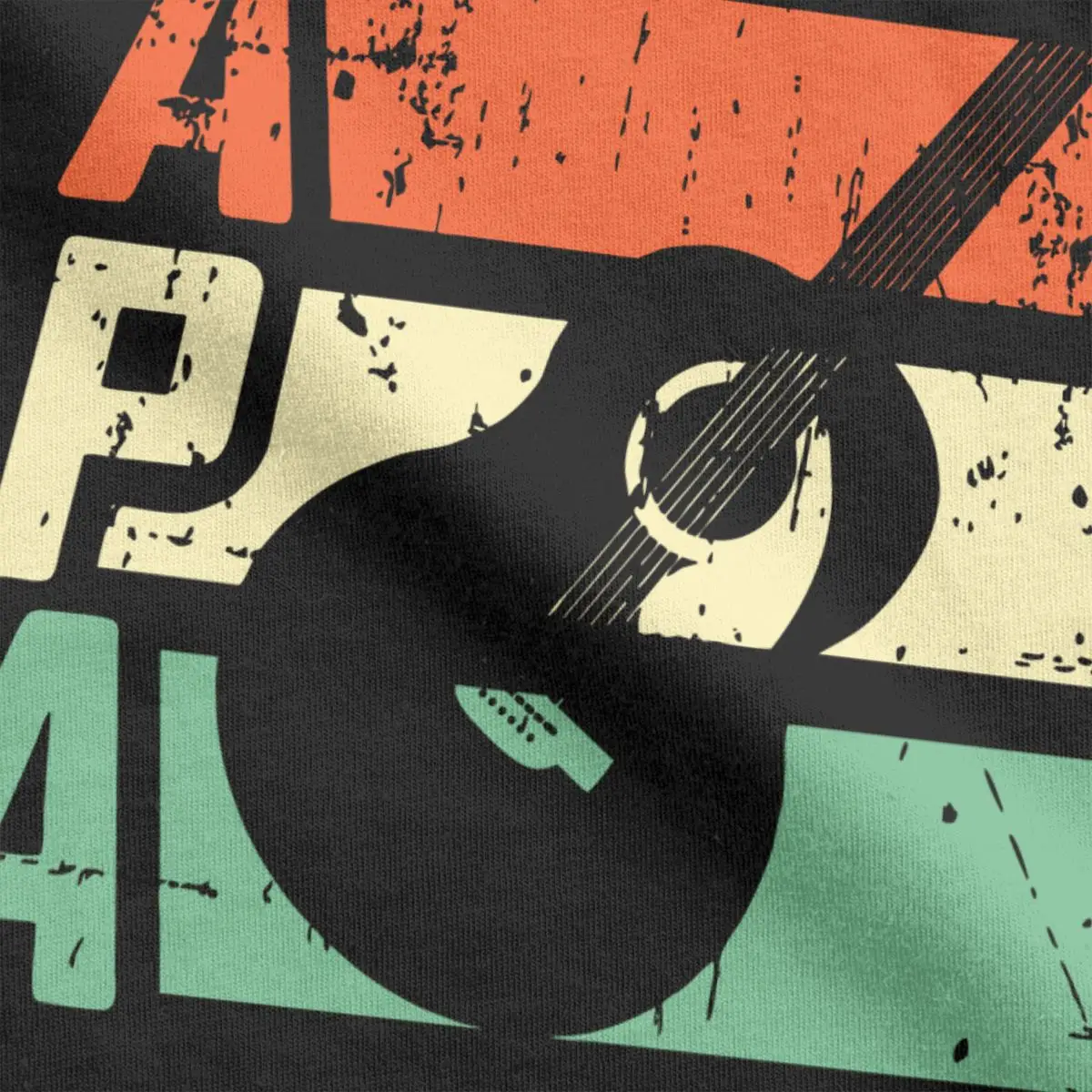 Уникальная хлопковая футболка с коротким рукавом для мужчин гитаристов