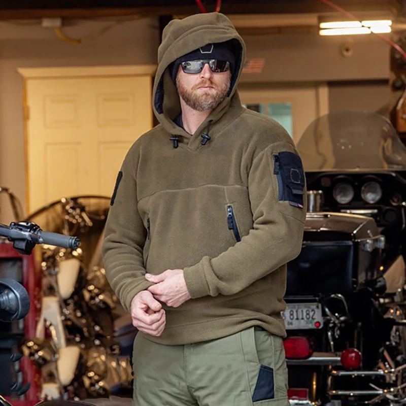 

Повседневные уличные тренировочные военные куртки мужские флисовые тактические толстовки с капюшоном осенне-зимние теплые ветрозащитные куртки