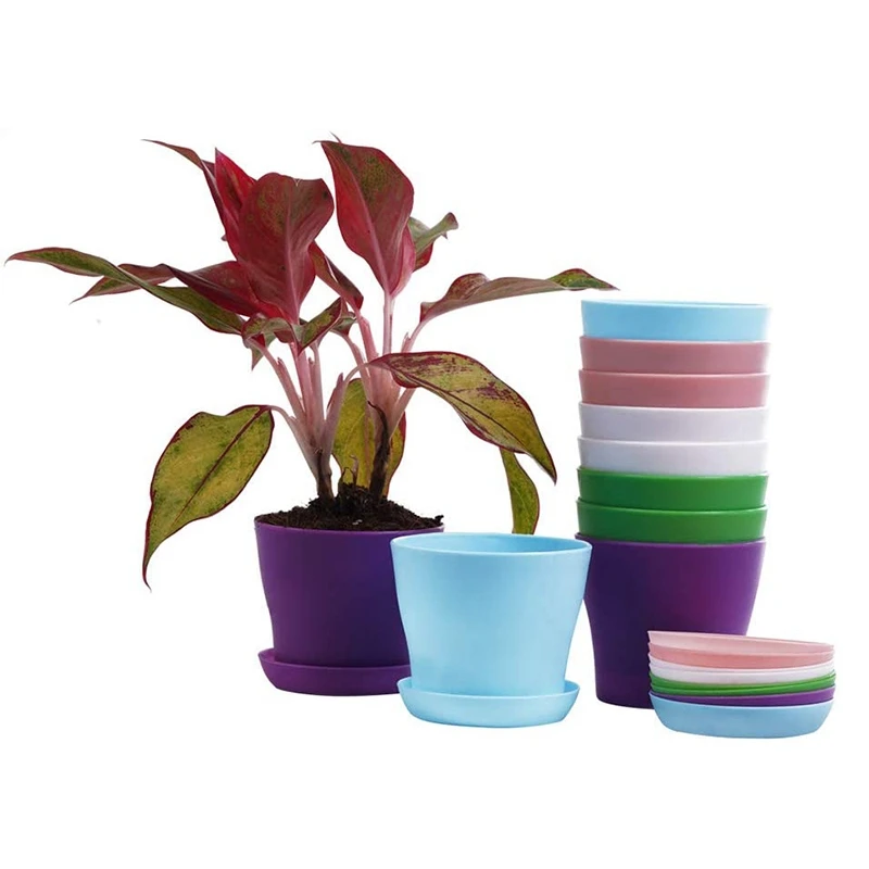 Акция! 10 шт. пластиковые горшки с поддоном |