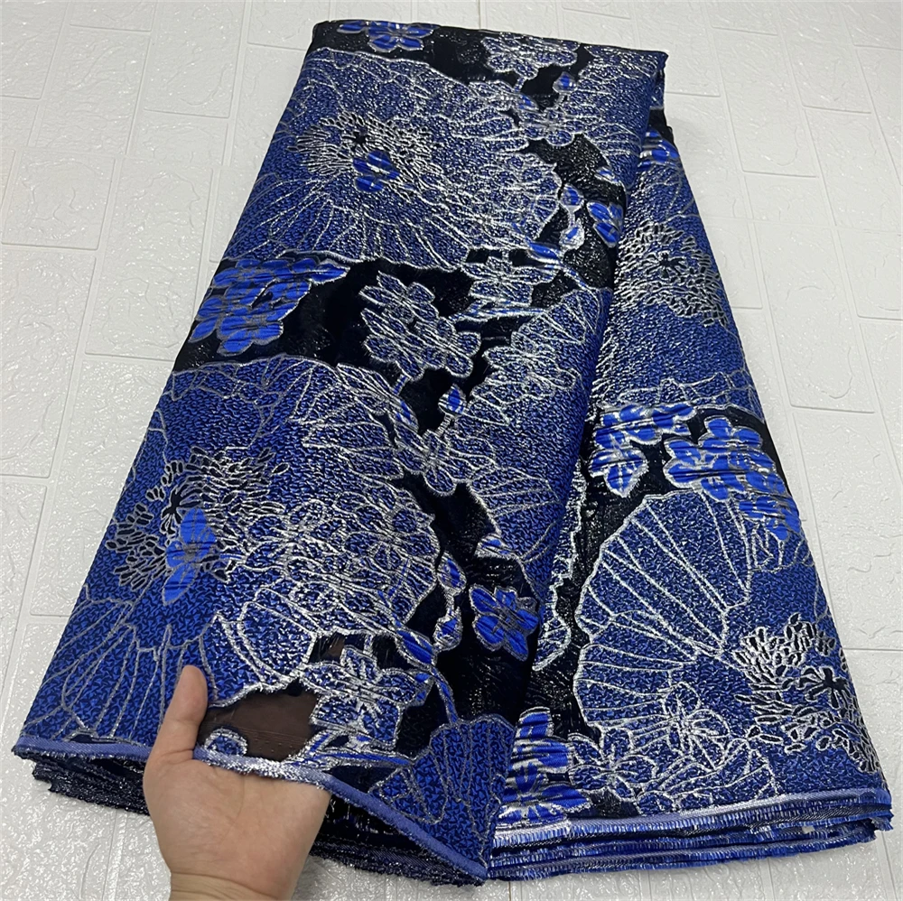 

2022 High Quality African Nigerian Tulle Lace Fabric Organza Embroidery Guipure Party Gown Dress Brocade Jacquard French Feather