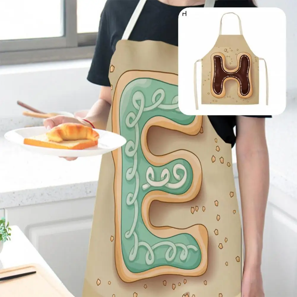 

Dirt Resistant Lightweight Letter Printed Chef Kitchen Apron for BBQ