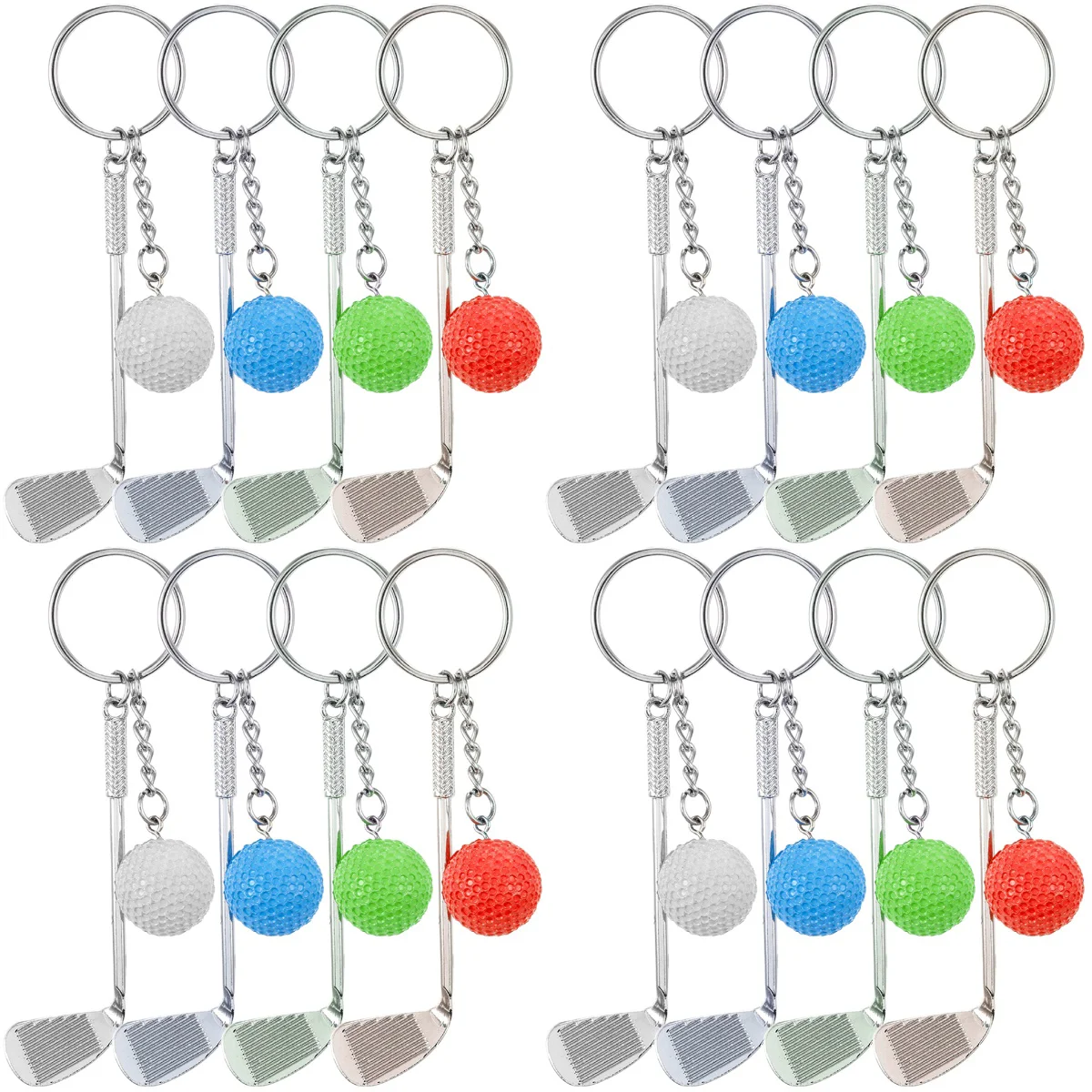

16 pcs Keychain Decorative Key Chain Backpack Charms Lover Key Chain Gift