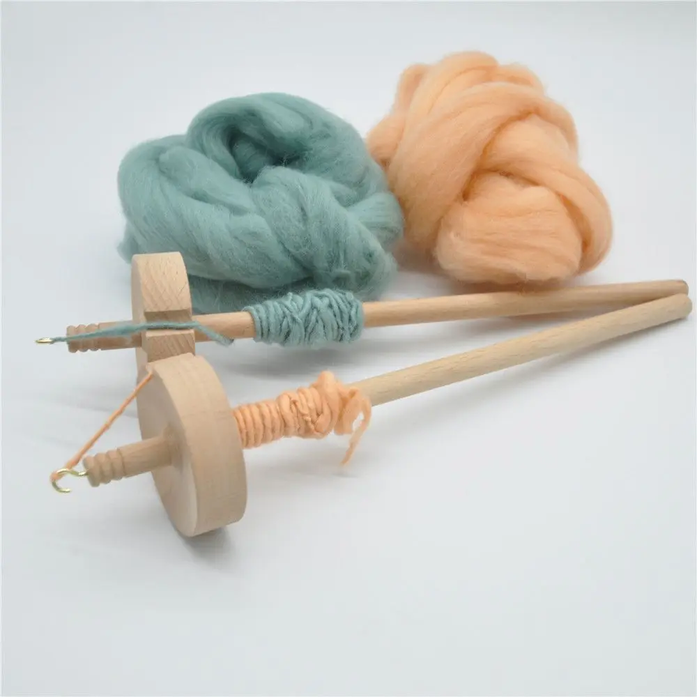 

Wooden Drop Spindle Top Whorl Yarn Spin Hand Carved Whorl Drop Spindle For Beginners Hogard Handmade Craft Sewing Accessories