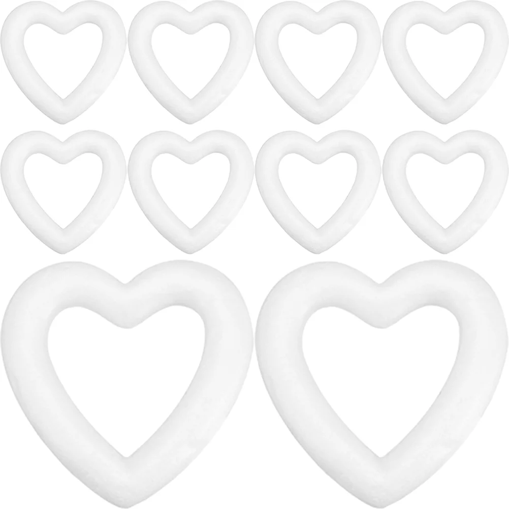 

Heartwreath Styrofoam Shape Craft Daysupplies Diy Decorations Wedding White Crafts Valentinehearts Frame Shaped Shapes