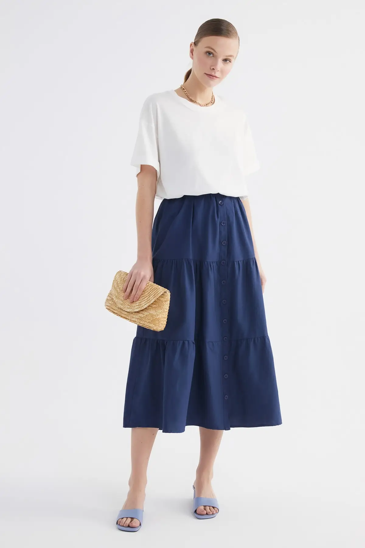 

Trendyol Button Detail Skirt TCTSS21ET0578
