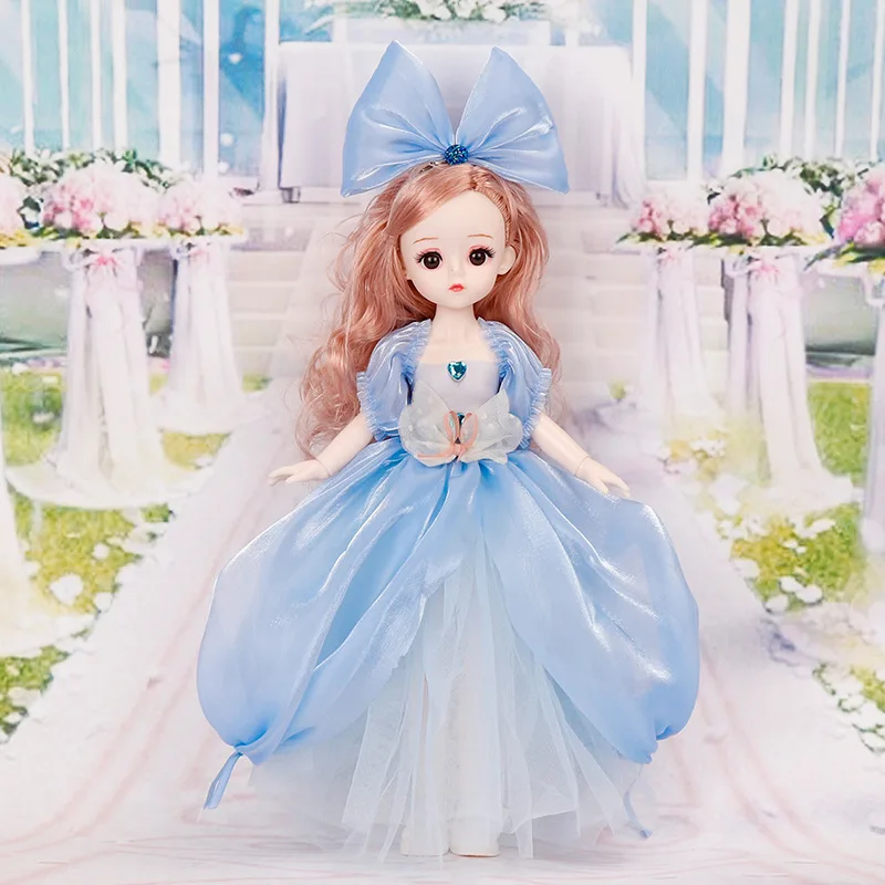 

30 Cm Girl Doll 13 Joint Movable 1/6 fashion Clothes dolls 3D Eye Dress-up kawaii dolls for girls anime Toy Kid Birthday Gift