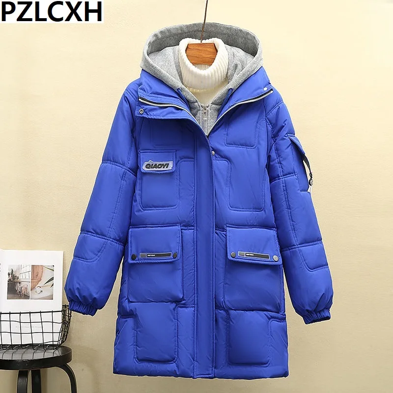 Женское пуховое пальто из хлопка