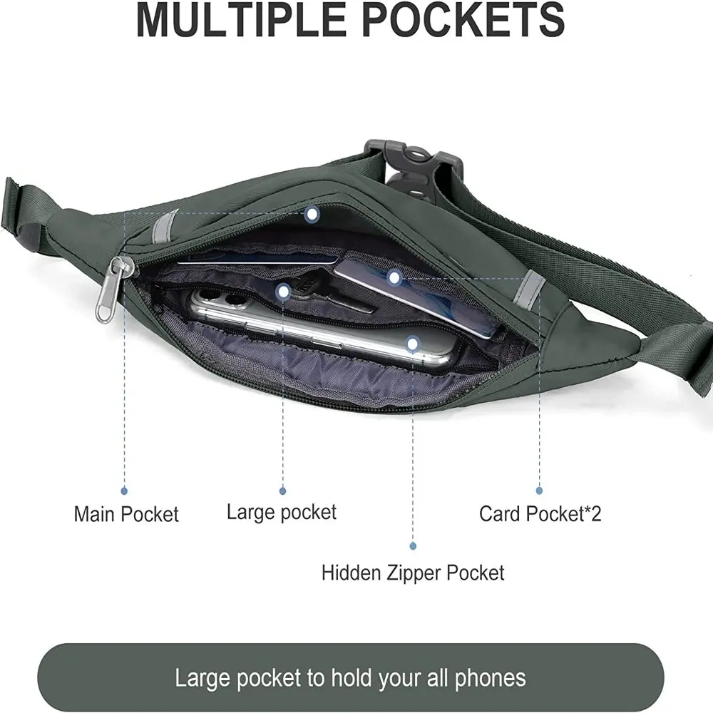Fanny Packs  Women Fashionable Crossbody Bags Belt bag Multi-color Waterproof Waist Bag Plus Size fanny pack  men with Headphone