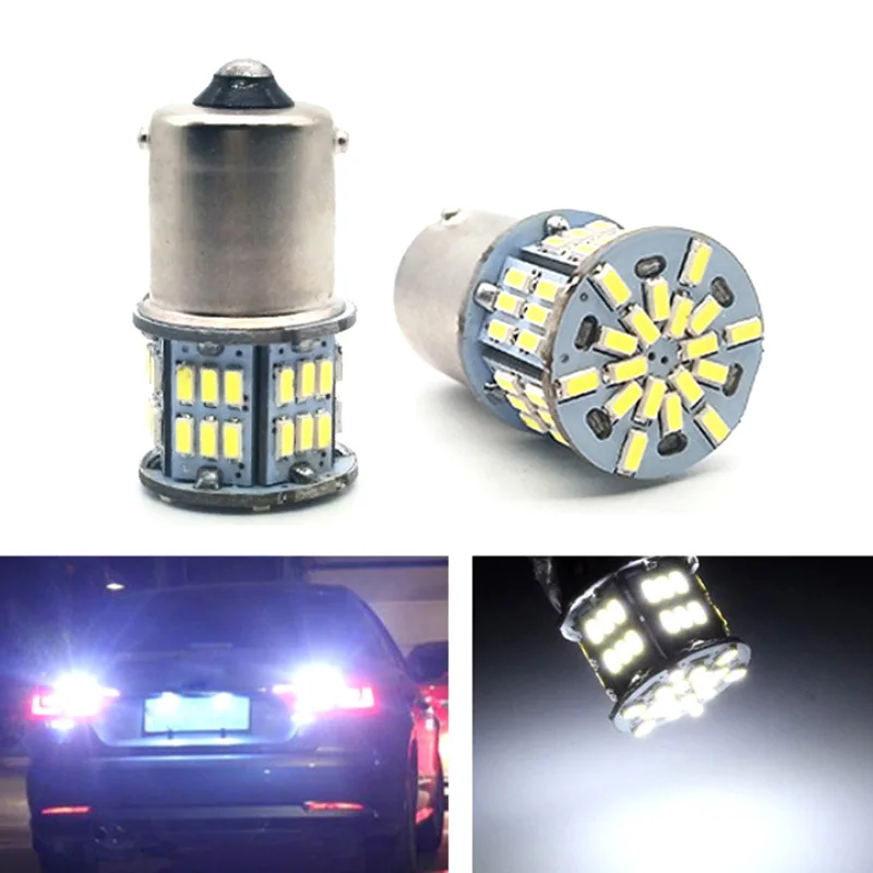 1 шт. светодиодные Сменные лампы для автомобилей 1156 BA15S P21W 3014 54SMD, задний фонарь, сигналы поворота, 12 В постоянного тока, Автомобильный источник света, светодиодный Белый 1 шт. светодиодные Сменные лампы для автомобилей 1156 BA15S P21W 3014 54SMD, задний фонарь, сигналы поворота, 12 В постоянного тока, Автомобильный источник света, светодиодный Белый