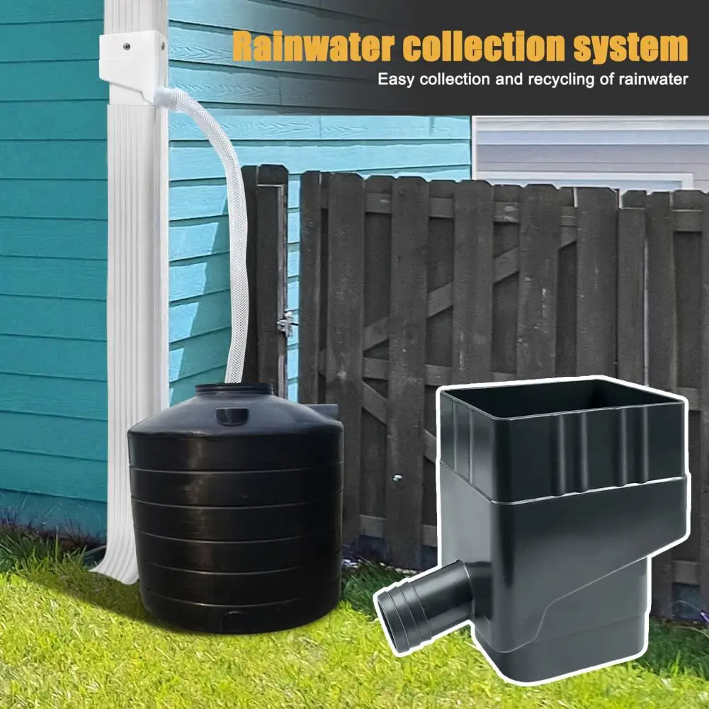 

1 Set Rain Collector Anti-freeze Rain Diverter Stable Performance Simple Collection Rain Diverter Courtyard Supply
