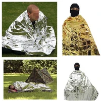 emergency solar space blanket survival safety first aid insulating mylar thermal tool outdoor camping climbing emergency blanket
