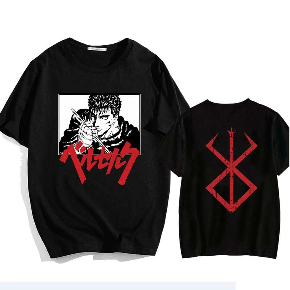 

Hot Anime Berserk Guts 3d Print Summer Men/Women O-Neck T-shirt Casual Short Sleeve Pullover Fashion Unisex Clothing