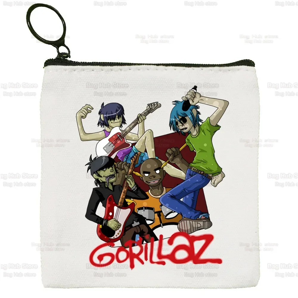 Современный винтажный кошелек Gorillaz для монет мини-кошелек мелочи музыкальный
