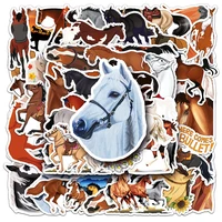 103050pcs cartoon horse stickers graffiti decals for kids toy diy luggage laptop motorcycle car cool animals sticker wholesale