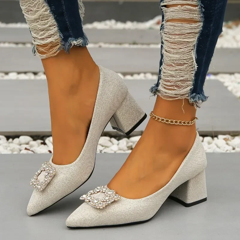 Женские туфли на высоком каблуке туфли-лодочки с острым носком и закрытым Яркие