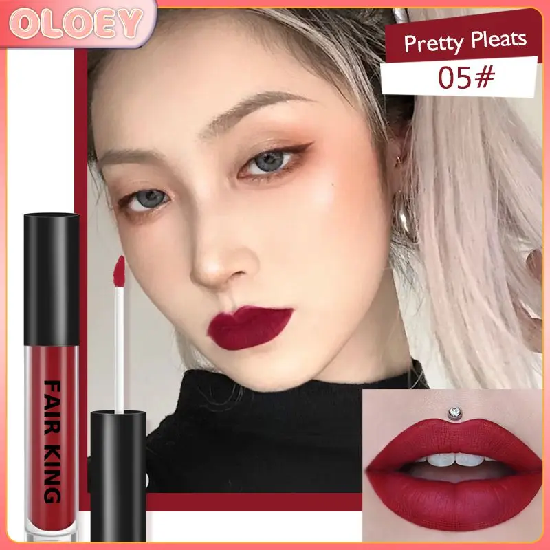 

Яркий KING6 цветов матовый Увлажняющий блеск для губ красный макияж тинт для губ водостойкая стойкая помада антипригарная чашка TSLM1