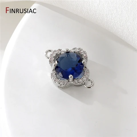 Золотые цветочные соединители FINRUSIAC 14К