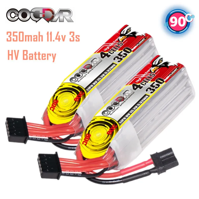 

2/5pcs CODDAR 350mAh HV Battery 4S1P 90C 15.2V LiPo Battery For Drone FPV Airplane UAV Quadcopter Helicopter With XT30 Connetor