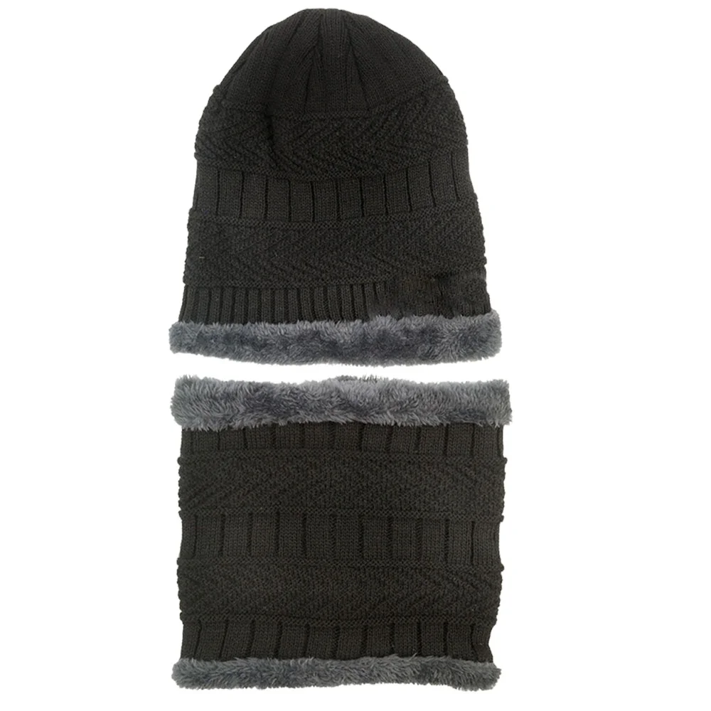 Мужская и женская двухслойная теплая вязаная Толстая бархатная флисовая