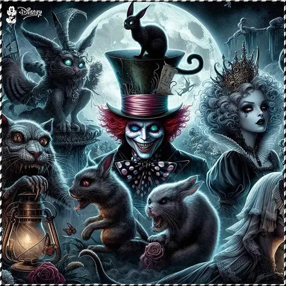 Disney Алиса В Стране Чудес 5D Комплект Алмазной Живописи Мультяшная Мозаика DIY