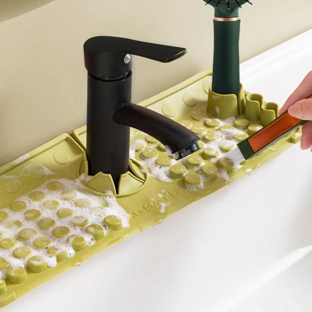 Силиконовый сливной коврик для смесителя бытовая сушилка раковины в ванной