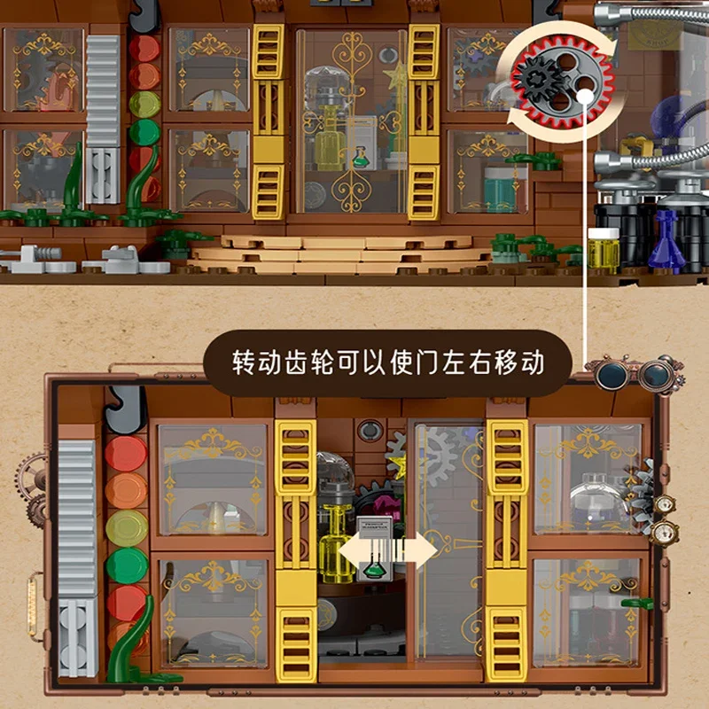Конструктор MOC Idea в стиле стимпанк Детский конструктор развивающий дом игрушки