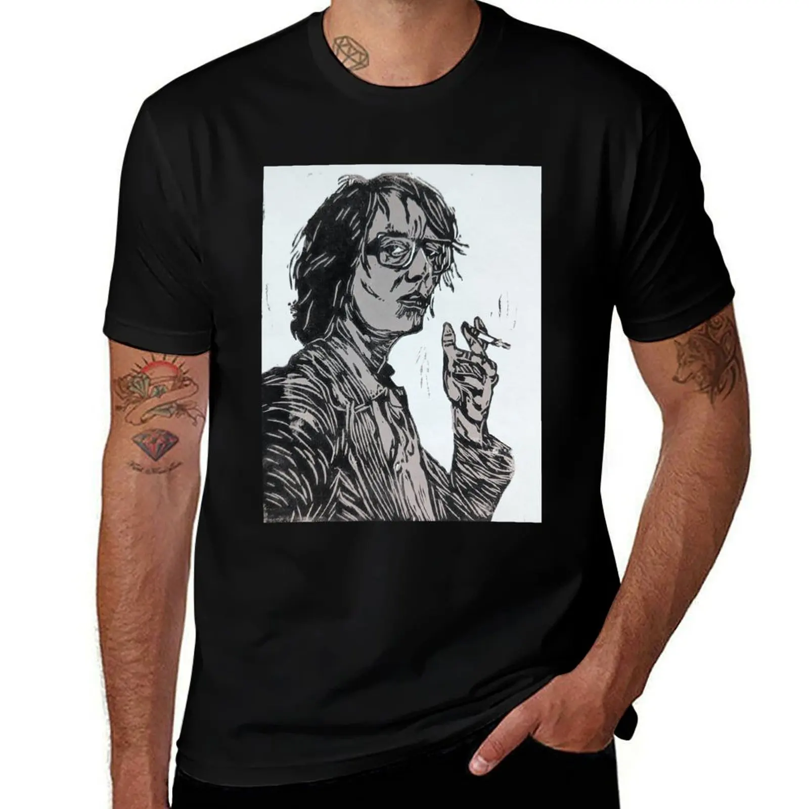 Фото Футболка Jarvis с модным принтом, повседневная, с короткими рукавами №1