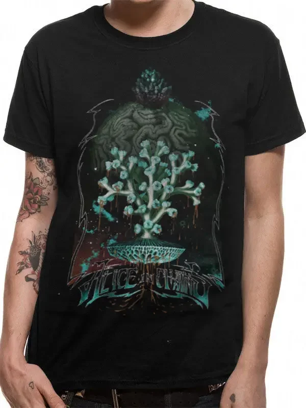 Мужская футболка Rindu Alice in Chains Spore хлопок